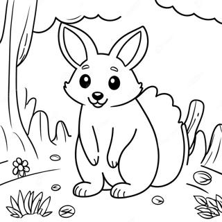 Woodland Animals Coloring Page 68093-54591