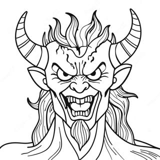 Fiery Demon Coloring Page 68144-54632