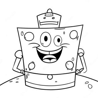 Spongebob Face Coloring Page 68153-54635