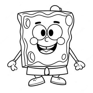 Spongebob Face Coloring Page 68153-54636