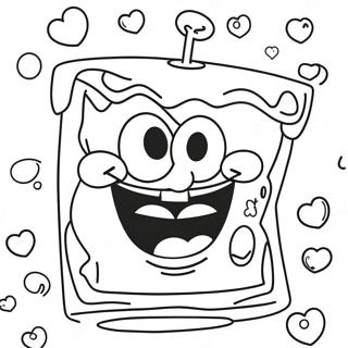 Happy Spongebob Face Coloring Page 68154-54640