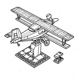 Lego Airplane Coloring Pages