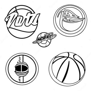 Logo Nba Coloring Pages