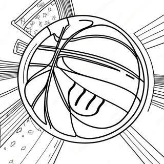 Nba Logo Coloring Page 6816-5547