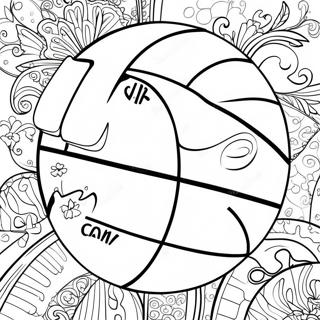 Nba Logo Coloring Page 6816-5548