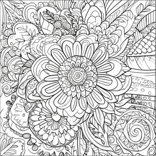 Detailed Floral Mandala Coloring Page 68213-54686