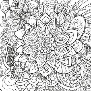 Detailed Floral Mandala Coloring Page 68213-54687