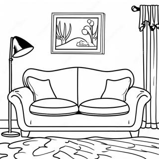 Couch Coloring Page 68233-54702