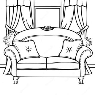 Couch Coloring Page 68233-54704