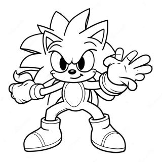 Darkspine Sonic In Action Coloring Page 68244-54727