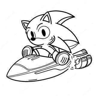 Sonic Riders Coloring Pages