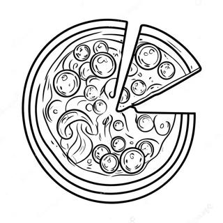 Delicious Pizza Hut Slice Coloring Page 68274-54741