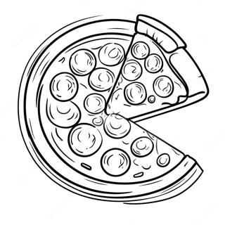 Delicious Pizza Hut Slice Coloring Page 68274-54742