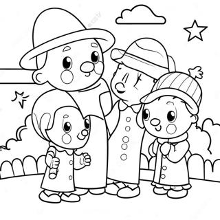 Colorful Rhyme Time Town Characters Coloring Page 68284-54745