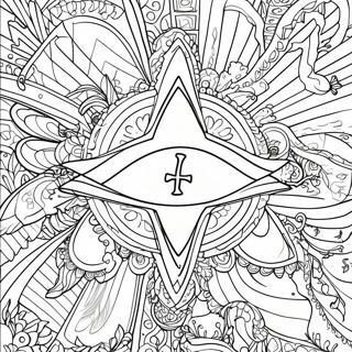 Holy Trinity Symbol Coloring Page 68314-54769