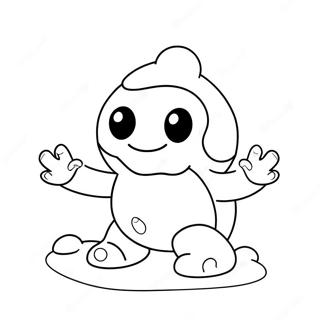 Cute Snow Golem With A Snowball Coloring Page 68324-54784