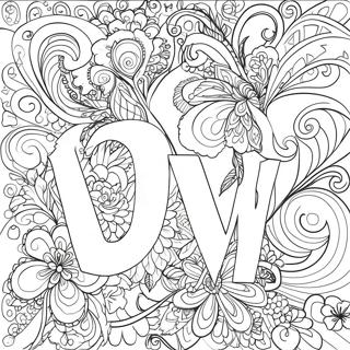 Love Word Coloring Pages