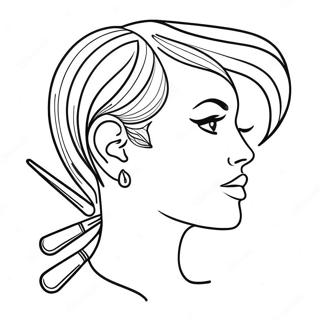 Cosmetology Coloring Page 68353-54798