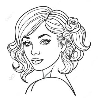 Glamorous Hair Salon Coloring Page 68354-54802