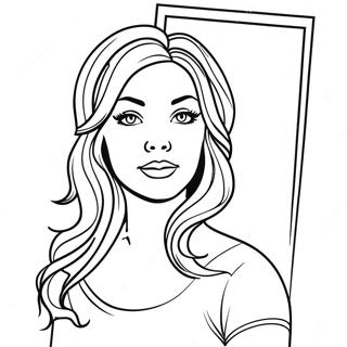 Glamorous Hair Salon Coloring Page 68354-54804