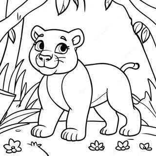 Nala In Jungle Coloring Page 68364-54806