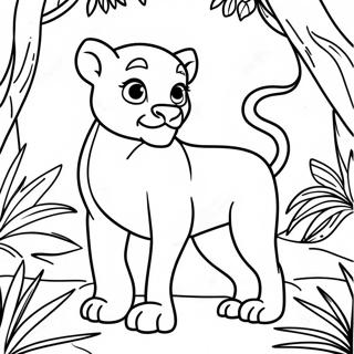 Nala In Jungle Coloring Page 68364-54807