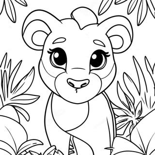 Nala In Jungle Coloring Page 68364-54808