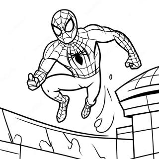 Spiderman Tom Holland Coloring Page 68373-54809