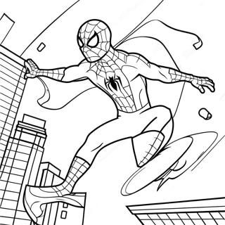 Spiderman Tom Holland Coloring Page 68373-54812