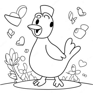 Whimsical Mother Goose With Friends Coloring Page 68394-54835