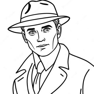 Mysterious Detective Coloring Page 68404-54844