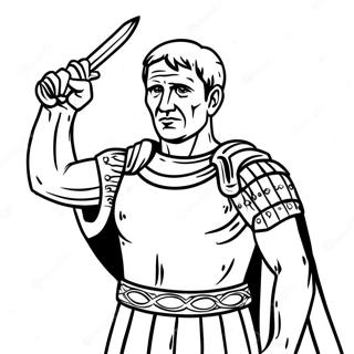 Julius Caesar In Battle Coloring Page 68414-54850