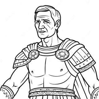 Julius Caesar In Battle Coloring Page 68414-54851