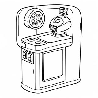 Cute X Ray Machine Coloring Page 68424-54856