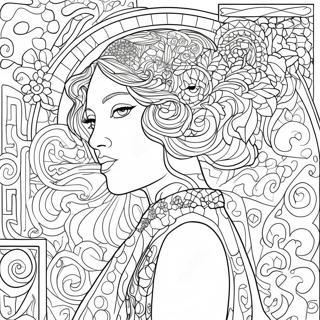 Klimt Coloring Pages