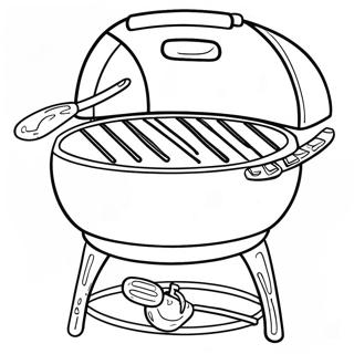 Grill Coloring Pages