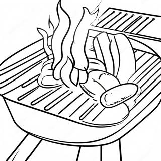 Grill Coloring Page 68483-54904