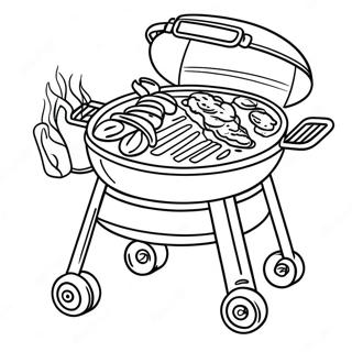 Barbecue Grill With Food Coloring Page 68484-54905