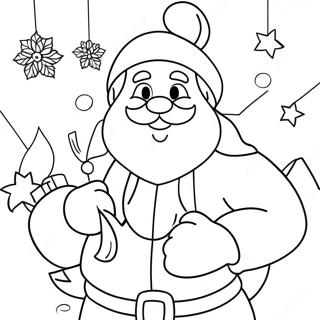 Festive Santa Claus Coloring Page 68494-54913