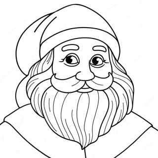 Festive Santa Claus Coloring Page 68494-54914