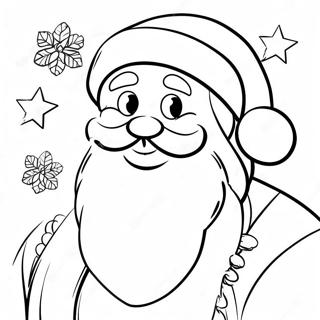 Festive Santa Claus Coloring Page 68494-54915