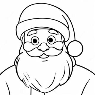 Festive Santa Claus Coloring Page 68494-54916