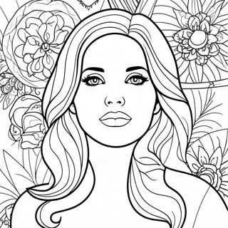 Lana Del Rey Coloring Page 68503-54917