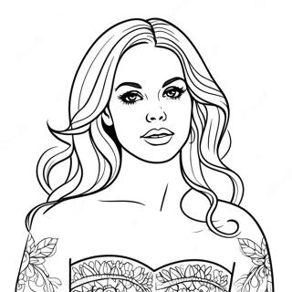 Lana Del Rey Coloring Page 68503-54919