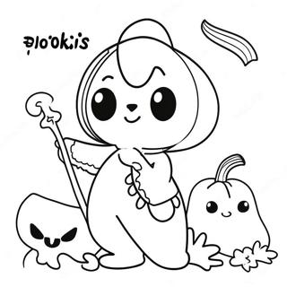 Cute Spookiz Characters Coloring Page 68514-54928