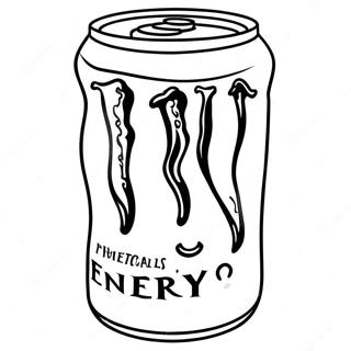 Cool Monster Energy Drink Can Coloring Page 68534-54945