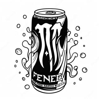 Cool Monster Energy Drink Can Coloring Page 68534-54948