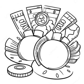 Chips Coloring Pages