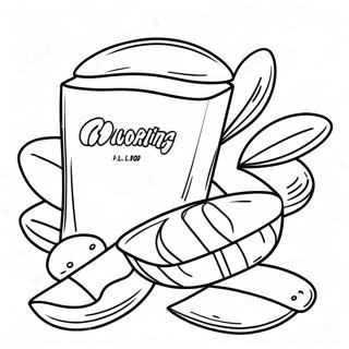 Crunchy Potato Chips Coloring Page 68564-54969