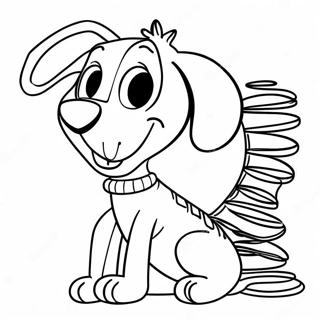 Happy Slinky Dog Coloring Page 68594-54993